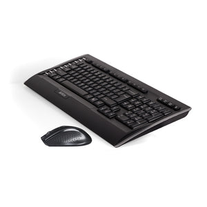 A4tech set bezdrôtovej klávesnice a optickej myši, USB, čierna VYBALENÉ