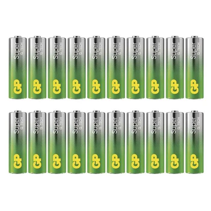 Alkalická batéria GP Super LR6 (AA), 20 ks