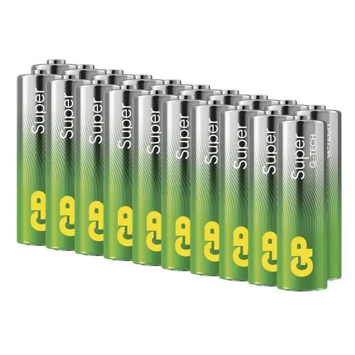 Alkalická batéria GP Super LR6 (AA), 20 ks