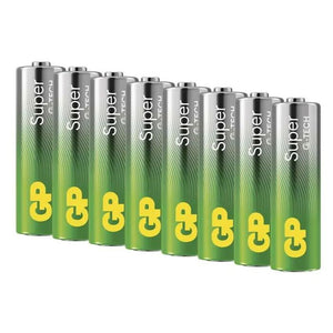 Alkalická batéria GP Super LR6 (AA), 8 ks