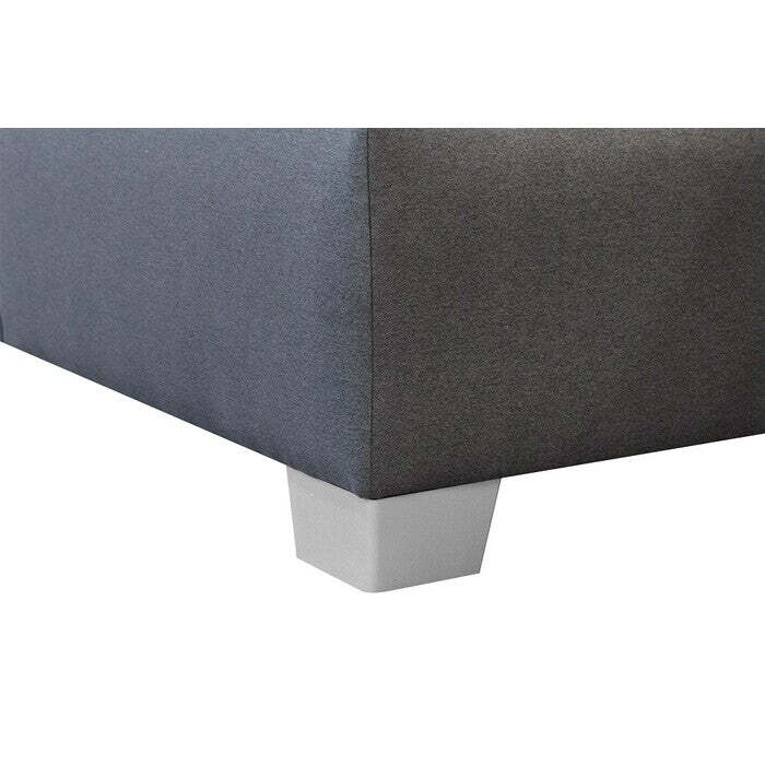 Čalúnená posteľ Mary XXL 180x200, sivá, vrátane matraca II. akosť