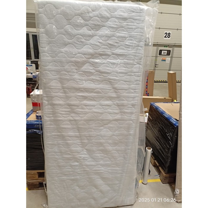 Čalúnená posteľ Mary XXL 180x200, sivá, vrátane matraca II. akosť