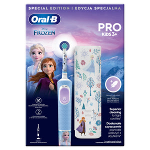 Detská zubná kefka Oral-B Vitality Pro Kids Frozen + púzdro VYBALENÉ