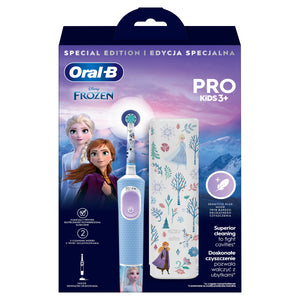 Detská zubná kefka Oral-B Vitality Pro Kids Frozen + púzdro VYBALENÉ