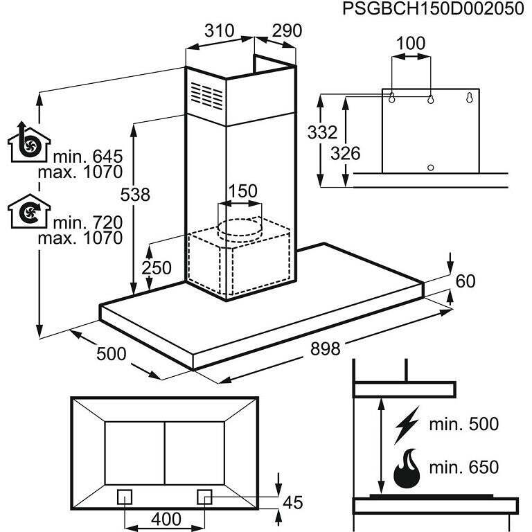 Digestor AEG DBB4950M VYBALENÉ