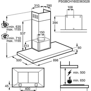 Digestor AEG DBB5960HM VYBALENÉ
