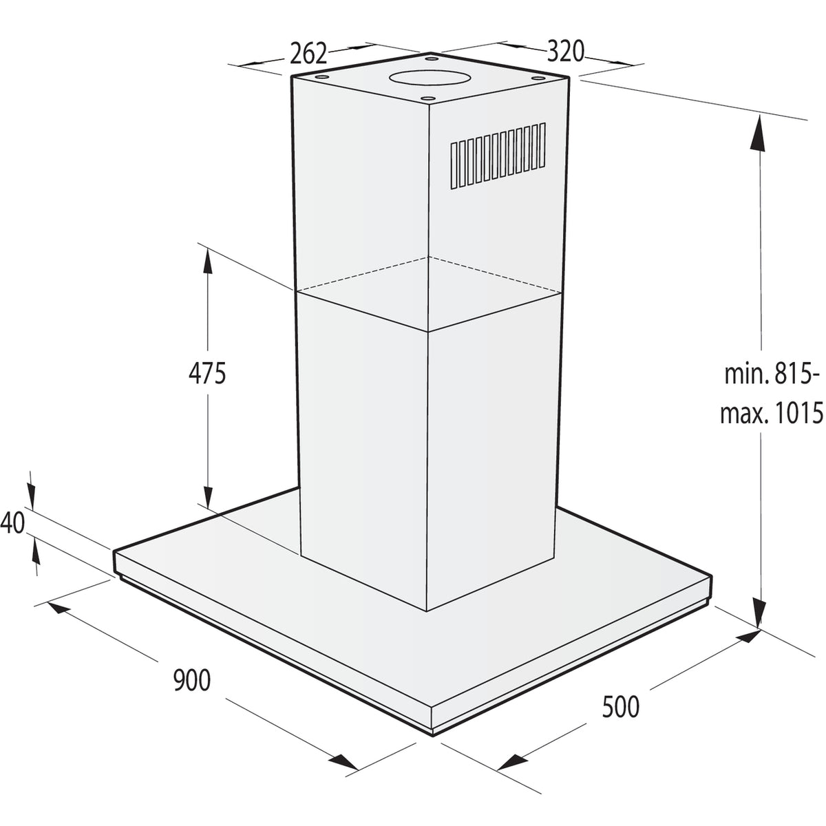 Digestor Gorenje IHT943E6XGB VYBALENÉ
