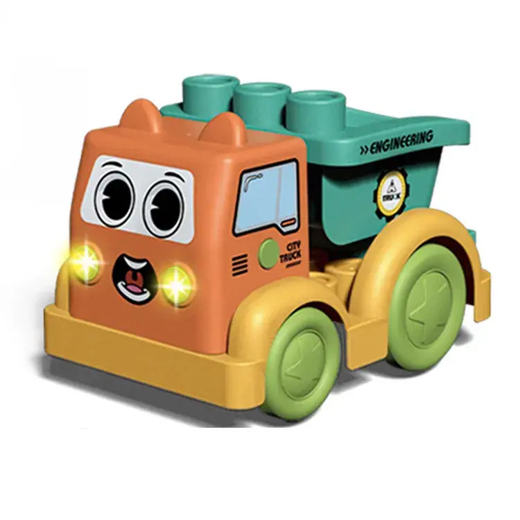DIY Block Truck 191, 23 kociek, bioplast, svetlá + hudba