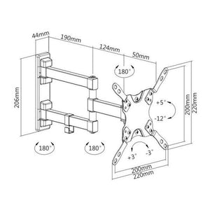 Držiak AQ Vision OKDR22R, 13"-42", 20kg, kĺbový POŠKODENÝ OBAL
