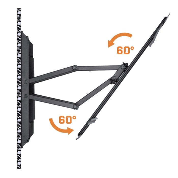 Držiak TV MKF 17DP641, do 80&quot;, 40kg, výsuvný VYBALENÉ