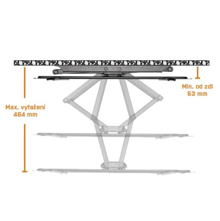 Držiak TV MKF 17DP641, do 80&quot;, 40kg, výsuvný VYBALENÉ