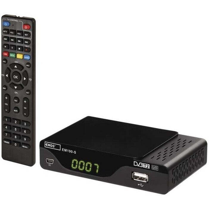 EMOS EM190-S HD HEVC H265 (DVB-T2) VYBALENÉ