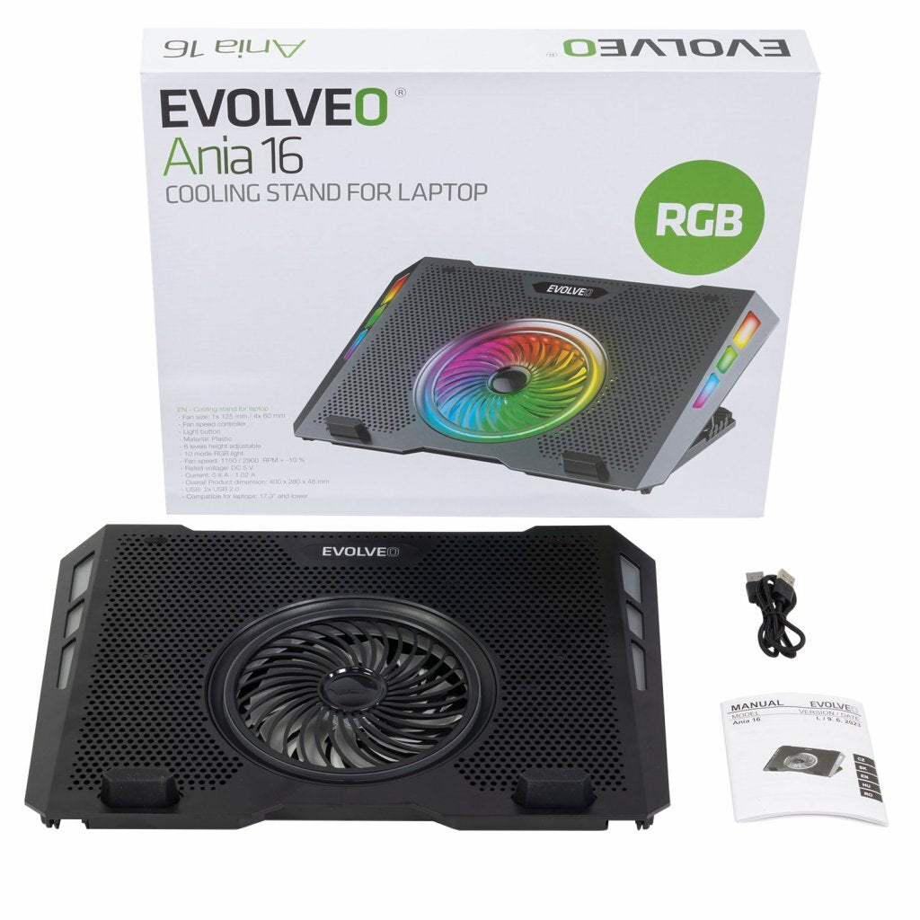 EVOLVEO Ania 16, chladiaci stojan na notebook POŠKODENÝ OBAL