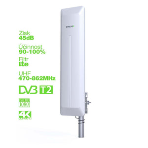 Evolveo TDE HDO TV anténa 45 dBi aktívna vonkajšia VYBALENÉ