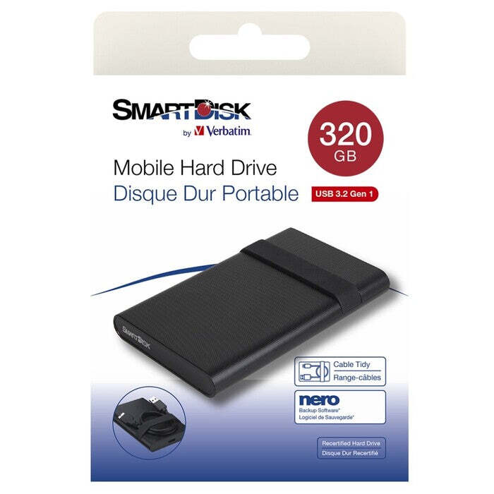 Externý HDD 320GB Verbatim SmartDisk (69810) POŠKODENÝ OBAL