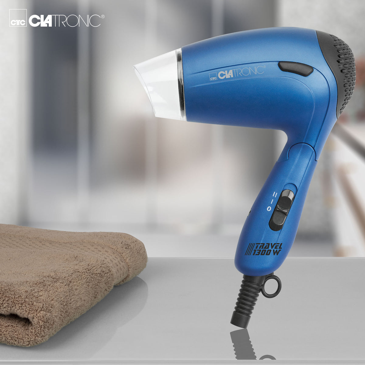Fén Clatronic HTD 3429, 1300W, cestovný