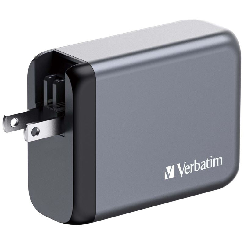 GaN nabíjačka Verbatim 100W, 2xUSB-C PD/USB-A QC 3.0