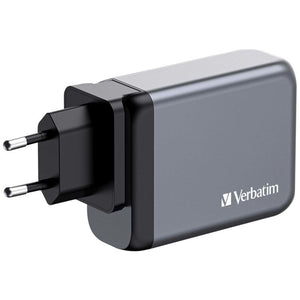 GaN nabíjačka Verbatim 100W, 2xUSB-C PD/USB-A QC 3.0
