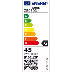 Halogénová žiarovka Emos ZE0303 JC 45W G9, teplá biela