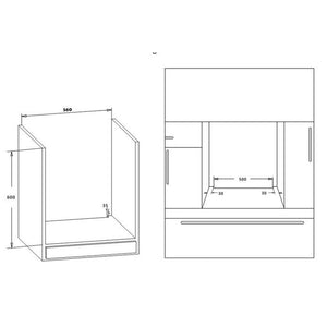 Heinner Vestavná trouba,A,7f,60cm,56l,nerez