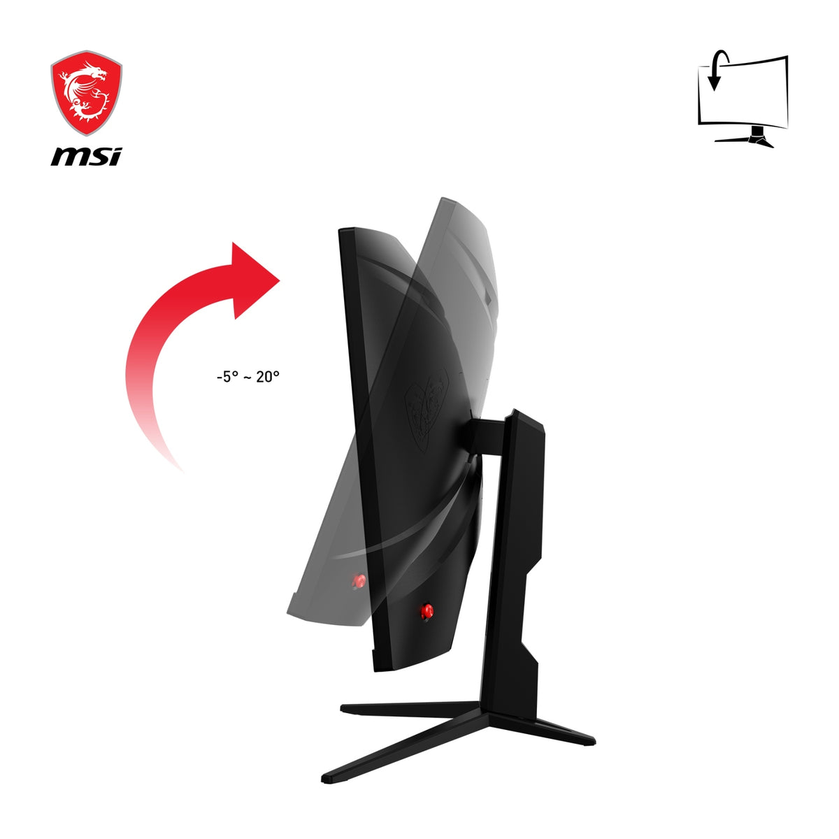 Herný monitor MSI G2422C, čierny
