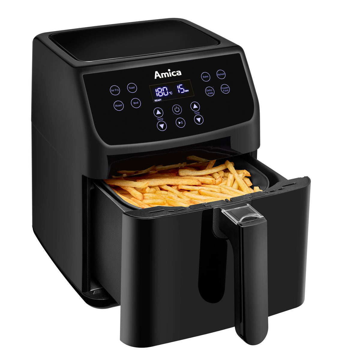 Horkovzdušná fritéza Amica 6,8L, časovač