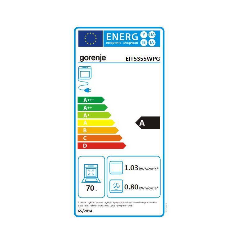 Indukčný šporák Gorenje EIT5355WPG