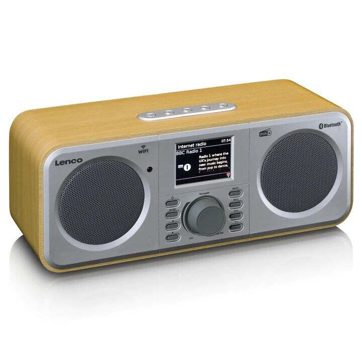 Internetové rádio Lenco DIR-141, hnedé VYBALENÉ