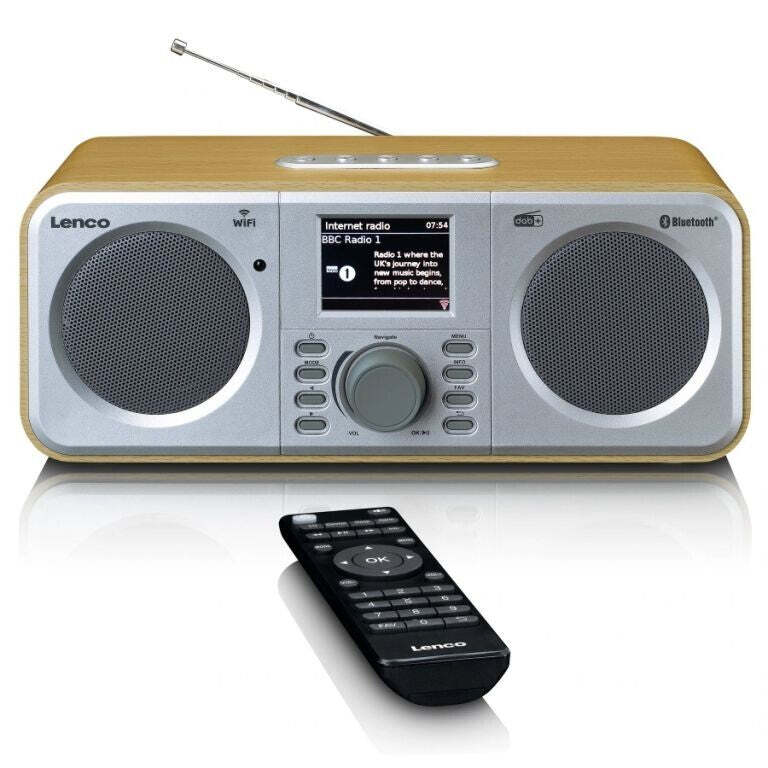 Internetové rádio Lenco DIR-141, hnedé VYBALENÉ