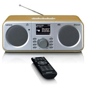 Internetové rádio Lenco DIR-141, hnedé VYBALENÉ