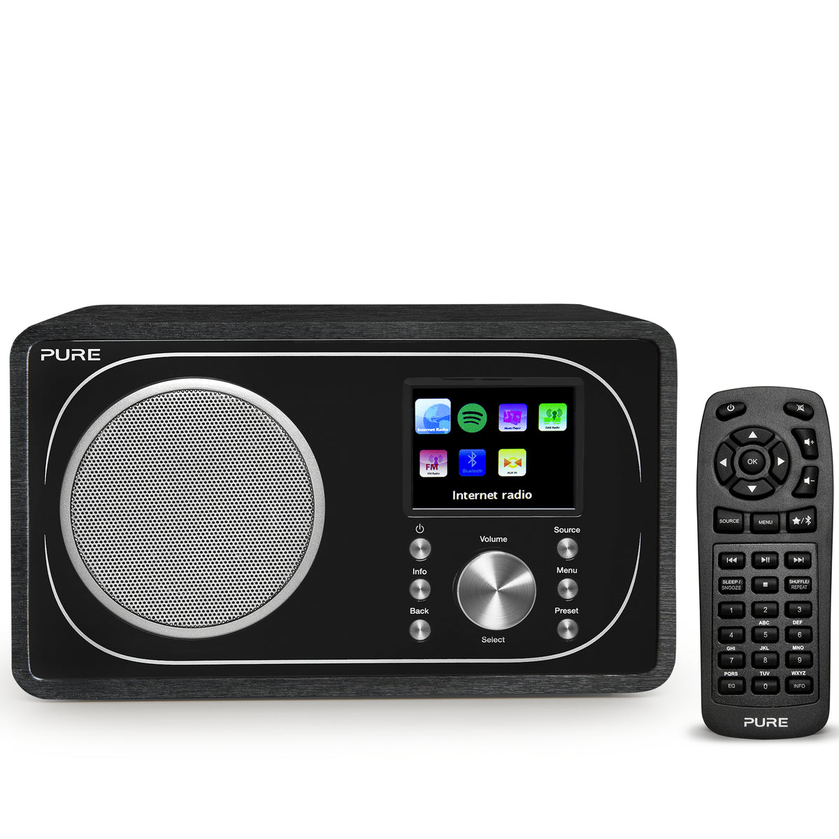 Internetové rádio PURE Evoke F3, čierne VYBALENÉ