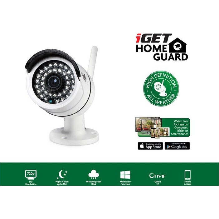 IP kamera iGET HOMEGUARD, bezdrôtová, vonkajšie VYBALENÉ