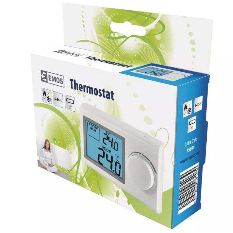 Izbový termostat Emos P5604, drôtový, manuálna VYBALENÉ