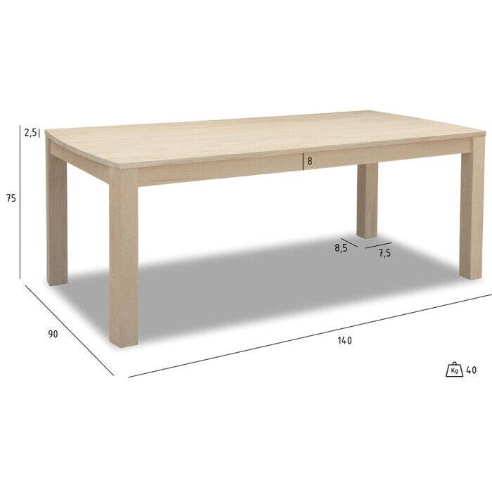 Jedálenský stôl Pastore 140x75x90 cm (dub)
