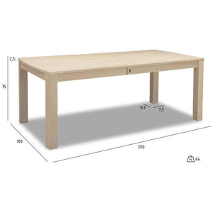 Jedálenský stôl Pastore 200x75x100 cm (dub)