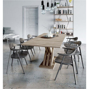 Jedálenský stôl rozkladací Ettore 160-200x75x90 cm (dub sonoma) II. akosť