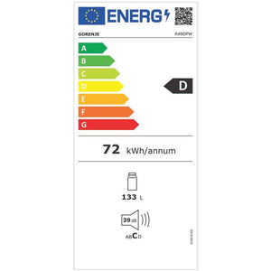 Jednodverová chladnička Gorenje R49DPW VYBALENÉ