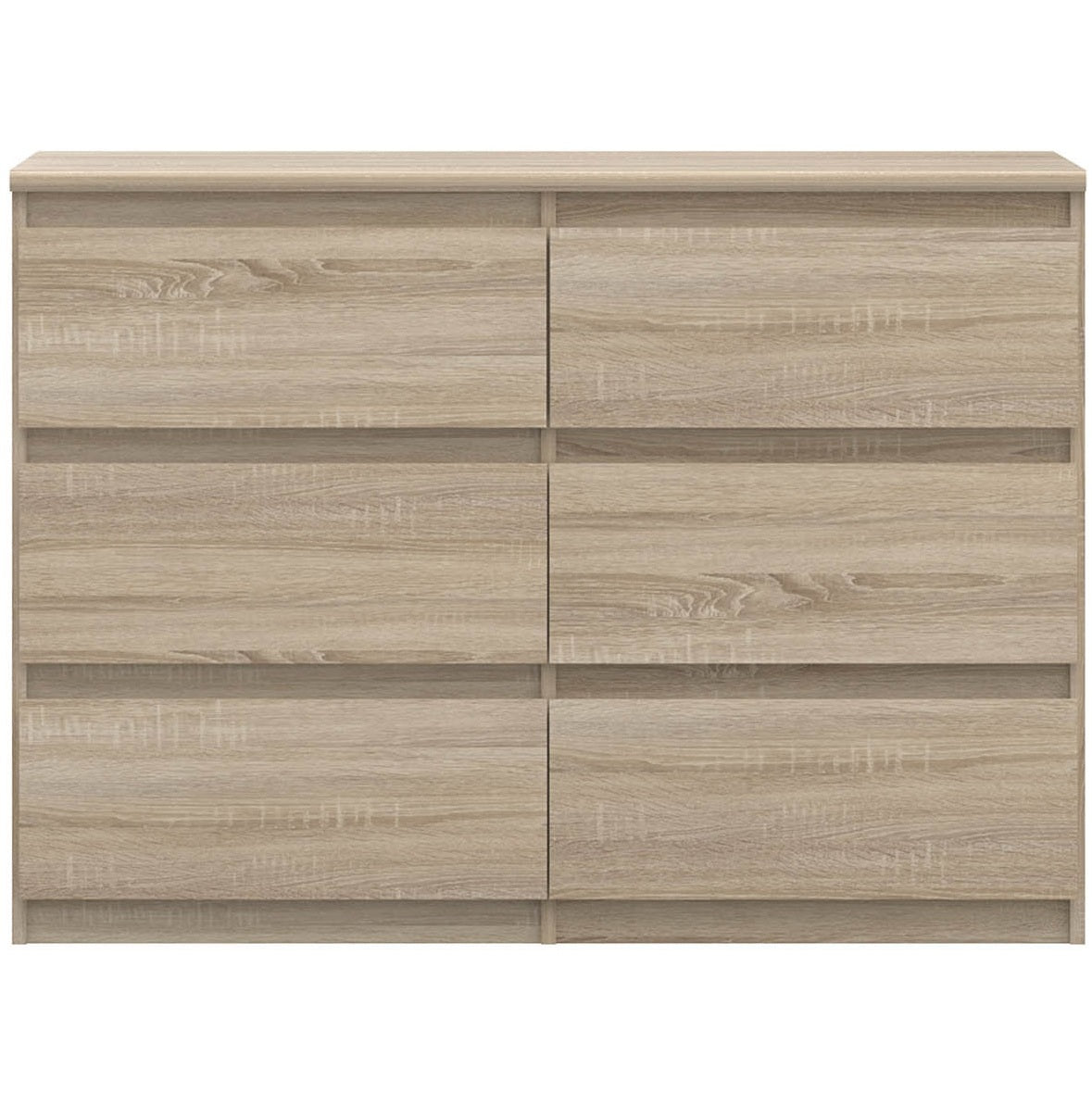 Komoda Chalk (6x zásuvka, dub sonoma) ROZBALENÉ