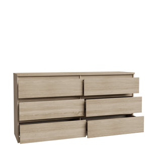 Komoda Chalk (6x zásuvka, dub sonoma) ROZBALENÉ