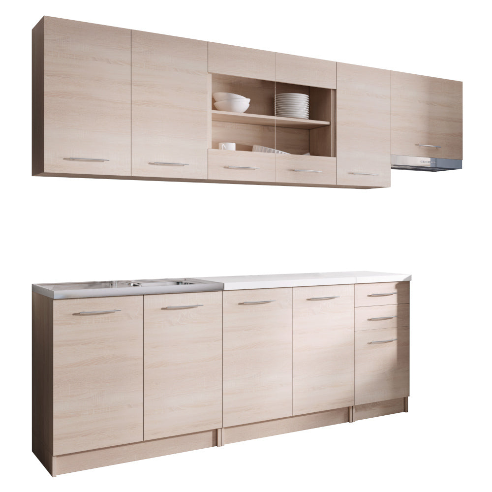 Kuchyňa Paloma 2 260 cm (dub sonoma) II. akosť