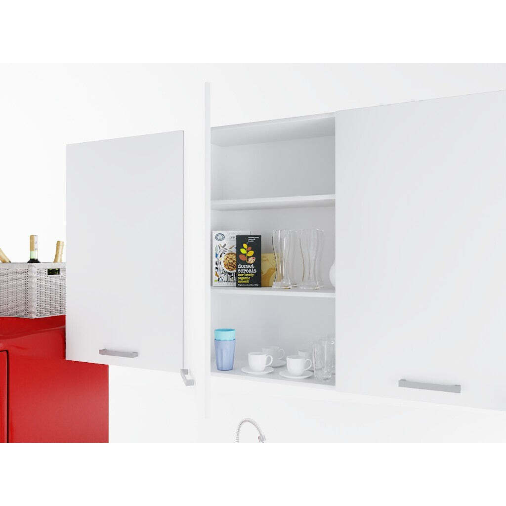 Kuchynská linka Siena 240 cm (dub sonoma, biela) II. akosť
