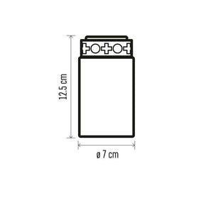 LED náhrobná sviečka Emos DCCV19, červená, časovač VYBALENÉ