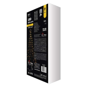 LED vianočný strom Emos ZY2259, kovový, teplá biela, 180 cm VYBALENÉ