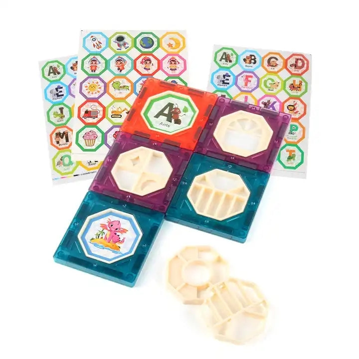 Magnetická stavebnica Magic Blocks QST2003D, 131ks