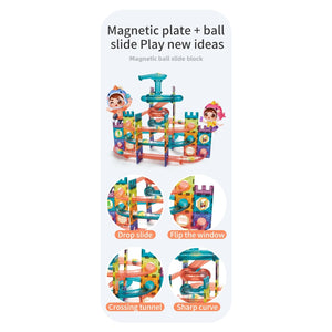 Magnetická stavebnica Magic Blocks QST2003D, 131ks