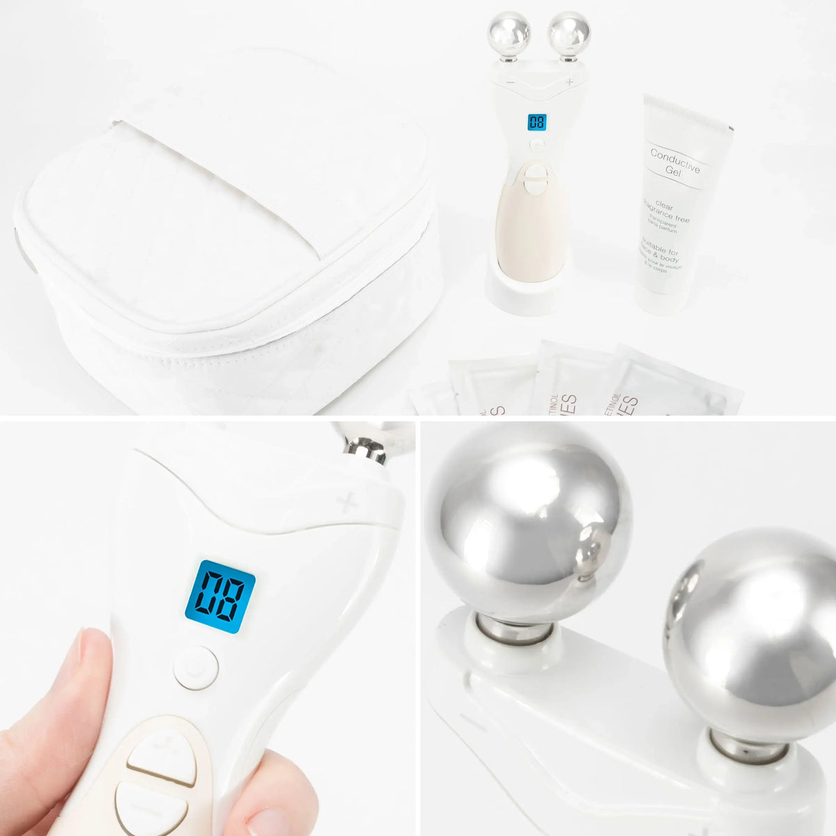 Masážny prístroj Rio Beauty FALI6, cream