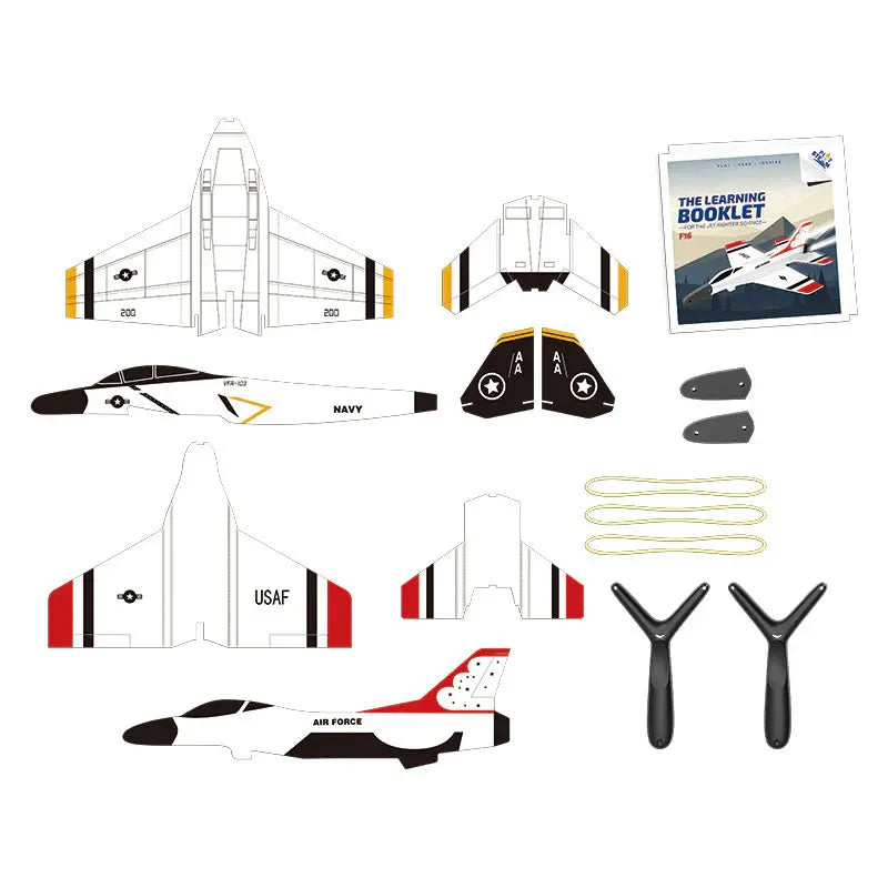 Model lietadla PLAYSTEM Jet Fighter Science 2v1 - F16+F18