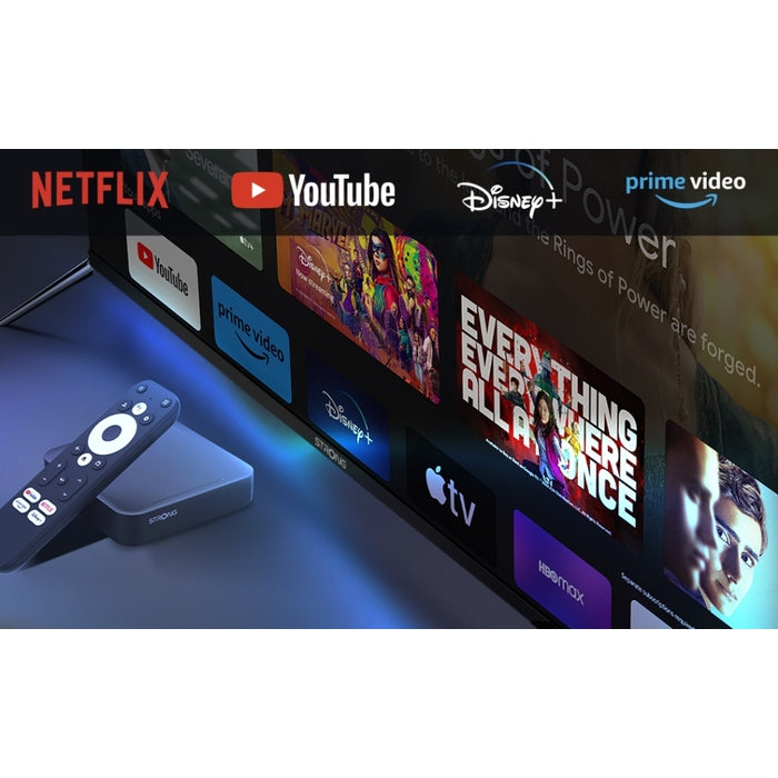 Multimediálne centrum Strong Leap-S3. 4K Google TV VYBALENÉ