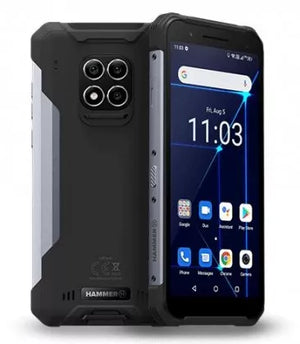 Odolný telefón myPhone Hammer Construction 6GB/128GB, strieborná