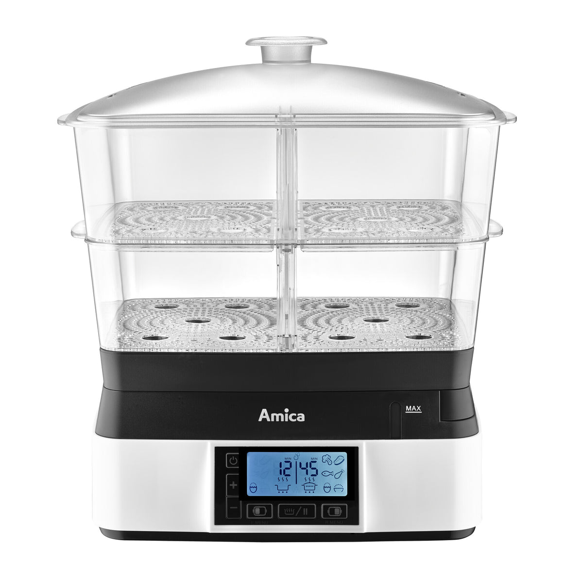 Parní hrnec Amica LCD display, 11L, 6 programů